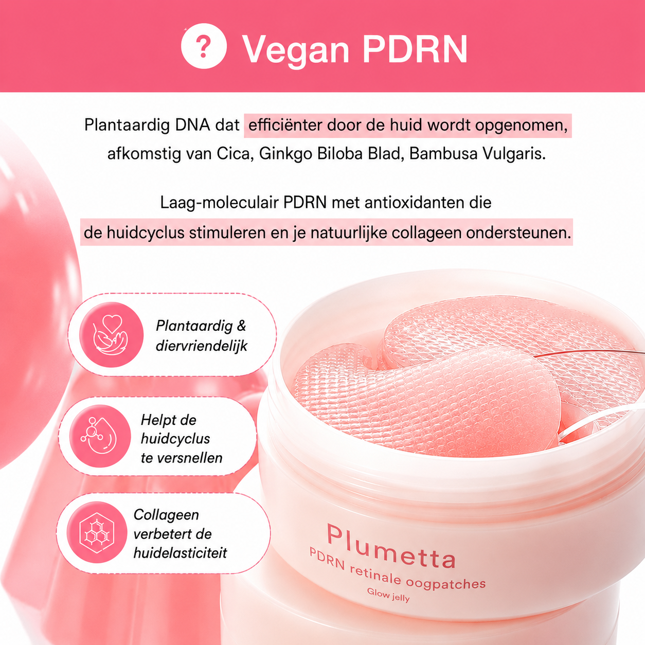 Plumetta™ PDRN Glow-oogpatches