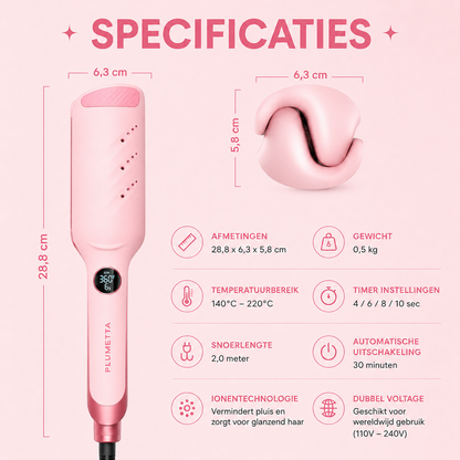 Plumetta WavePro™ | Professionele Waver voor Beach Waves